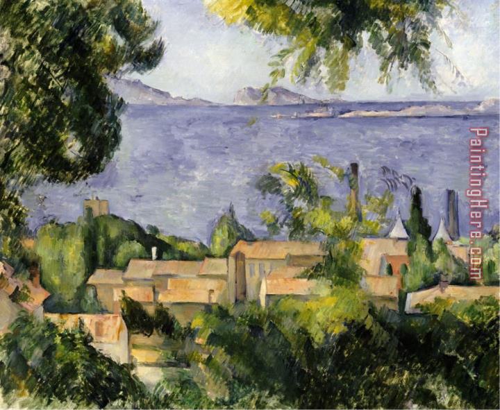 Paul Cezanne The Rooftops of L Estaque 1883 85